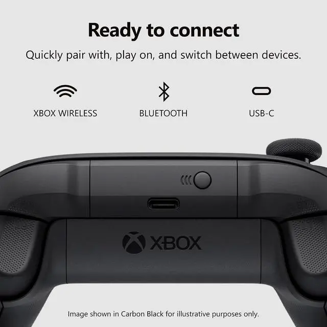 Alt view image 5 of 7 - Xbox Wireless Gaming Controller | Deep Pink | Console, PC, & Cloud Devices | Textured Grip | Wireless, Bluetooth, USB-C Connectivity