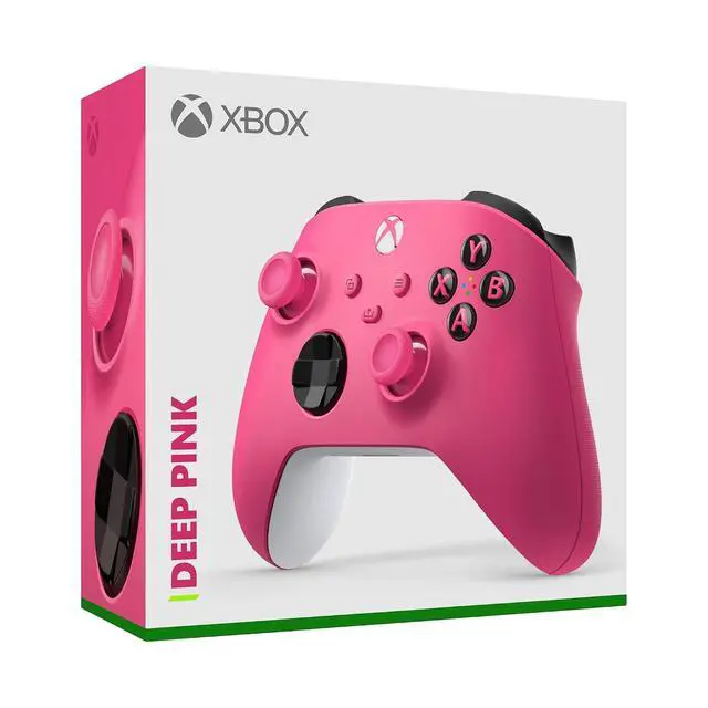 Alt view image 7 of 7 - Xbox Wireless Gaming Controller | Deep Pink | Console, PC, & Cloud Devices | Textured Grip | Wireless, Bluetooth, USB-C Connectivity