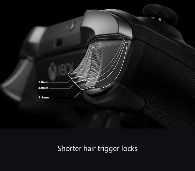 Alt view image 5 of 7 - Xbox Wireless Gaming Controller | Elite Series 2 | Black | Console, PC, and Cloud Devices | Adjustable Thumbsticks | Trigger Locks