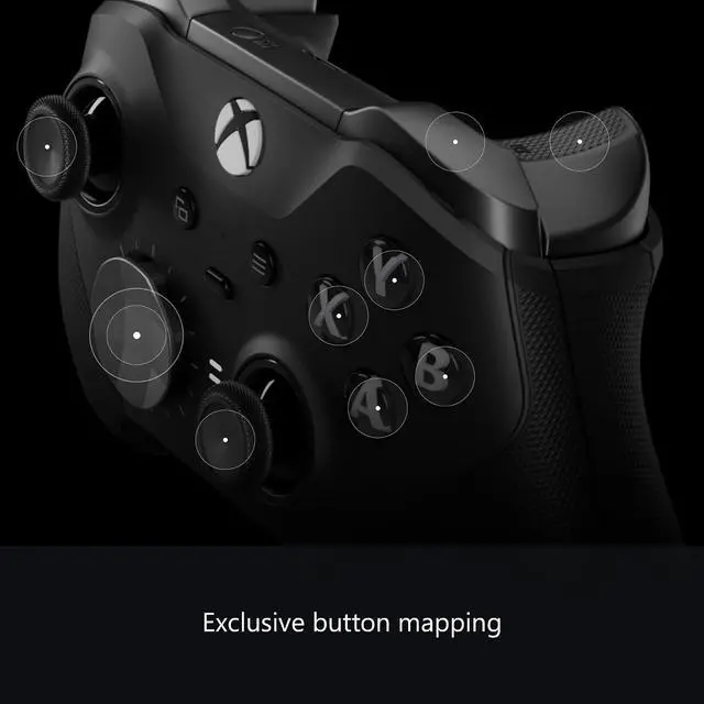 Alt view image 7 of 7 - Xbox Wireless Gaming Controller | Elite Series 2 | Black | Console, PC, and Cloud Devices | Adjustable Thumbsticks | Trigger Locks