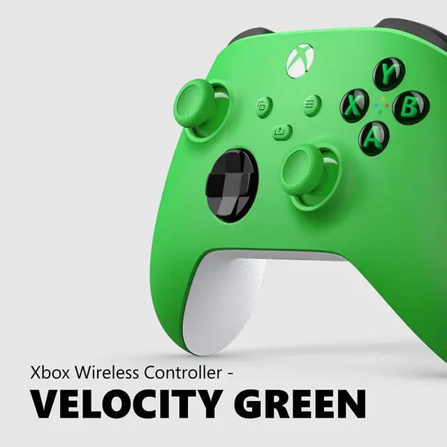 Alt view image 3 of 7 - Microsoft Xbox Wireless Velocity Green Gaming Controller EP2-29915 2 Pack