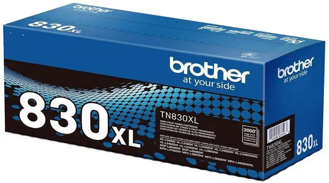 Alt view image 3 of 7 - Brother Genuine TN830 Black Standard Yield Printer Toner Cartridge - Print up to 1,200 Pages(1)