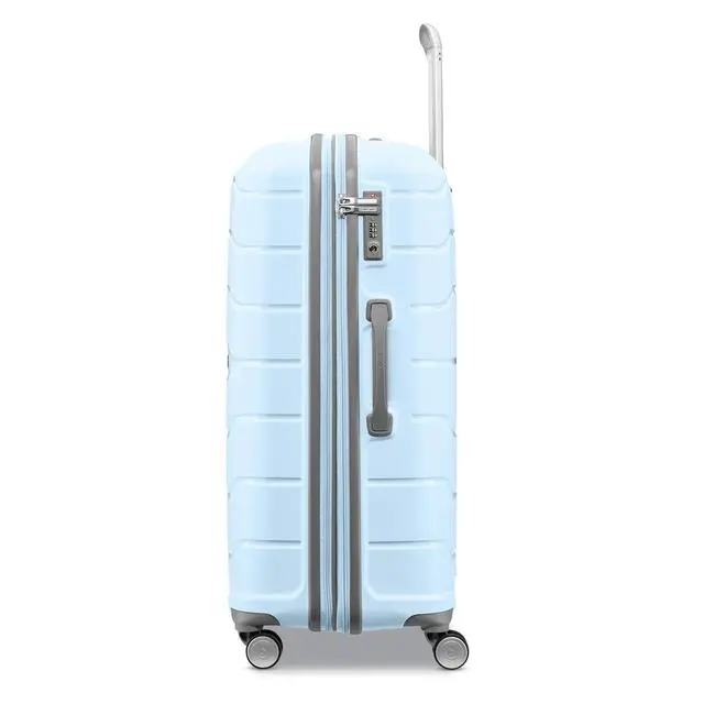 Alt view image 2 of 7 - Samsonite Freeform Large Checked Luggage with Dual 360° Spinner Wheels - TSA Lock, Airline-Approved - Lightweight Durable Polypropylene Expandable Hardshell - Sky Blue