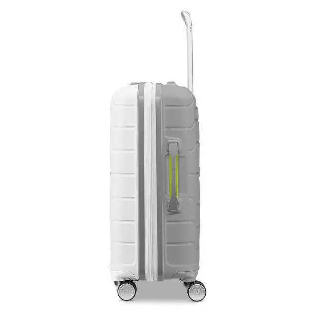 Alt view image 2 of 7 - Samsonite Freeform 2-Piece Luggage Set - Carry-On & Large Checked Luggage with Dual Spinner Wheels - Durable Polypropylene Hardshell - TSA Lock, Airline-Approved - Expandable Hard Shell - White/Grey