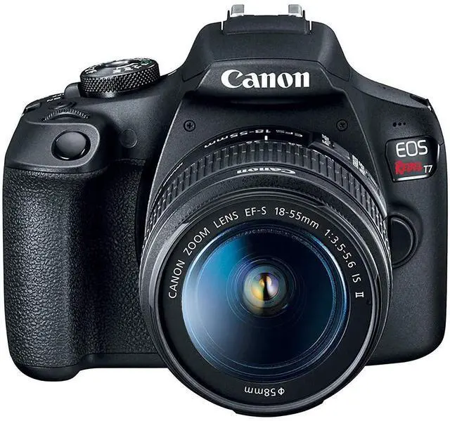 Alt view image 2 of 7 - Canon EOS Rebel T7 Digital SLR Camera 18-55mm f/3.5-5.6 is II Kit Bundle with 500mm Preset Telephoto Lens, Camera Bag, 64GB Memory Card, Photography Pro Guidebook and Accessories (13 Items)