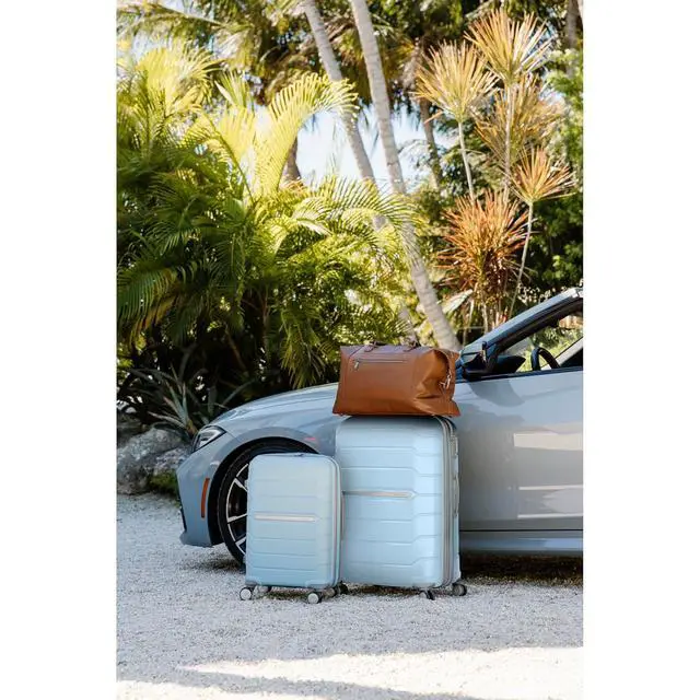 Alt view image 7 of 7 - Samsonite Freeform 24-Inch Medium Luggage with Dual 360° Spinner Wheels - Checked Suitcase - TSA Lock, Airline-Approved - Durable Polypropylene Expandable Hardshell for Lightweight Travel - Sky Blue