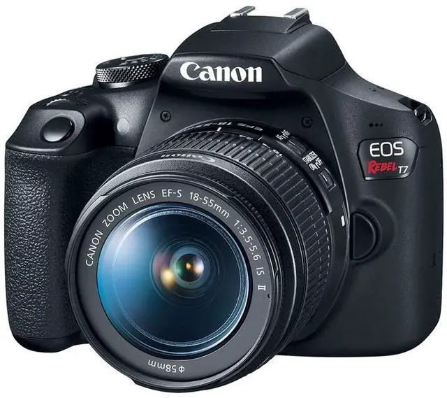 Alt view image 3 of 7 - Canon EOS Rebel T7 Digital SLR Camera 18-55mm f/3.5-5.6 is II Kit Bundle with 500mm Preset Telephoto Lens, Camera Bag, 64GB Memory Card, Photography Pro Guidebook and Accessories (13 Items)