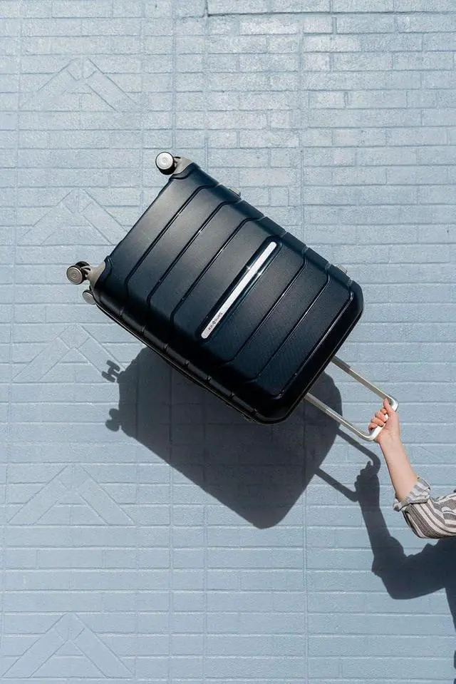 Alt view image 2 of 7 - Samsonite Freeform Hardside Carry-On Luggage with Spinner Wheels - Hardshell Suitcase - TSA, Airline-Approved - Expandable Hard Shell, Smooth Rolling Wheels for Lightweight Travel - Navy