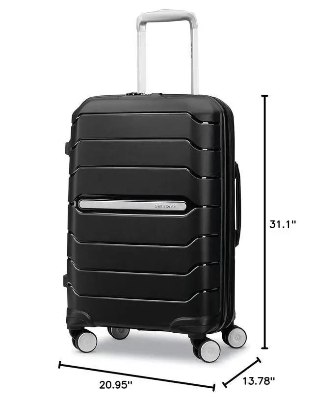 Alt view image 5 of 5 - Samsonite Freeform Large Checked Luggage with Dual 360° Spinner Wheels - TSA Lock, Airline-Approved - Lightweight Durable Polypropylene Expandable Hardshell - Black