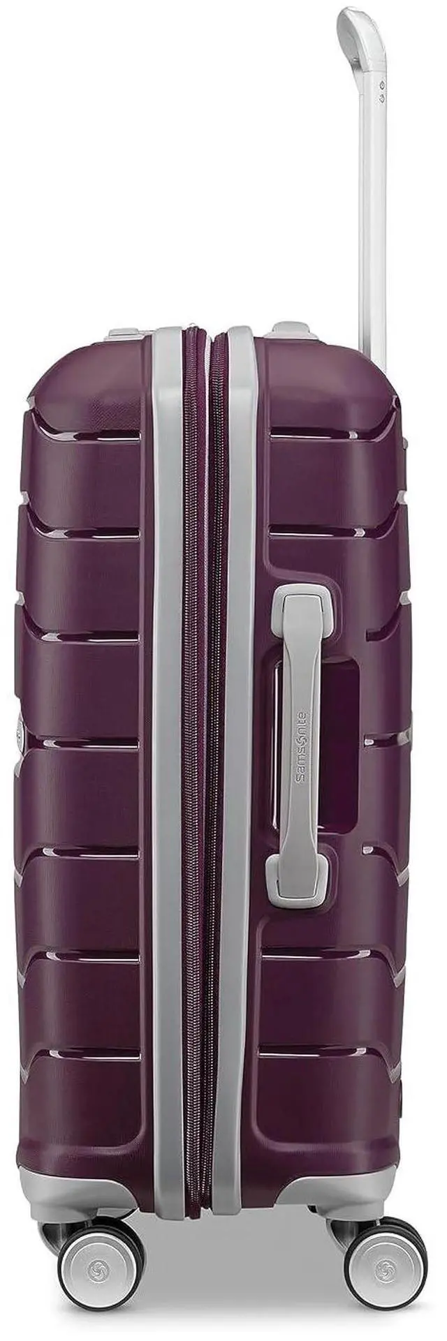 Alt view image 2 of 7 - Samsonite Freeform 2-Piece Luggage Set - Carry-On & Large Checked Luggage with Dual Spinner Wheels - Durable Polypropylene Hardshell - TSA Lock, Airline-Approved - Expandable - Amethyst Purple