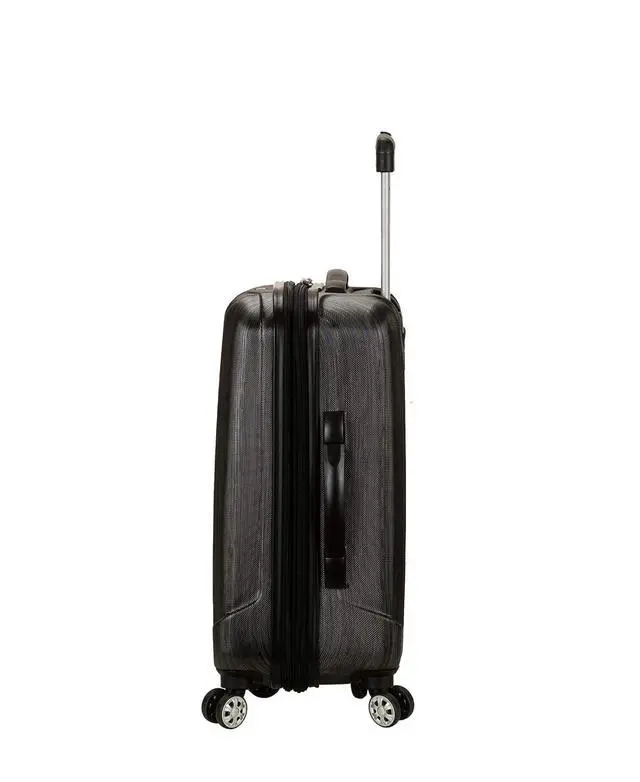 Alt view image 3 of 7 - Rockland Melbourne Hardside Expandable Spinner Wheel Luggage, Carry-On 20", Metallic