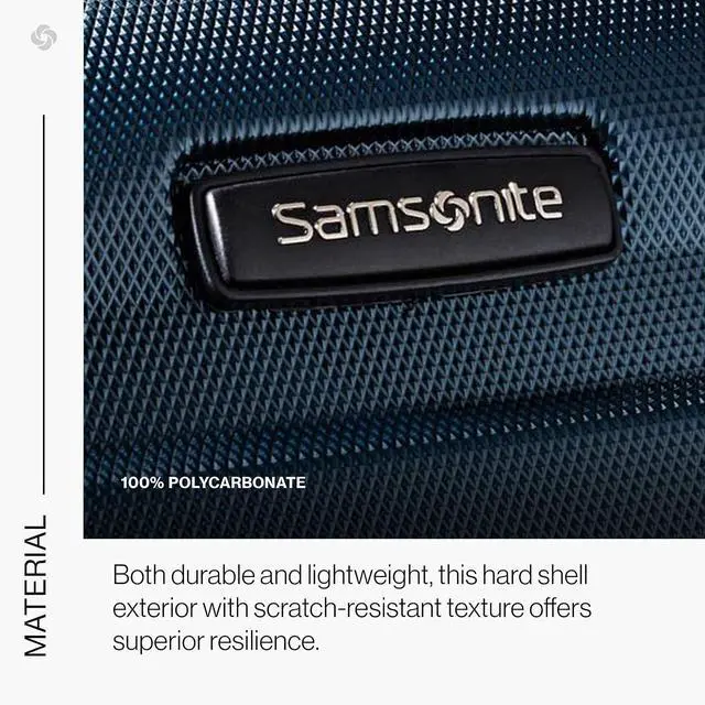 Alt view image 5 of 6 - Samsonite Omni PC Hardside Expandable Luggage with Spinner Wheels, Teal, Carry-On 20-Inch