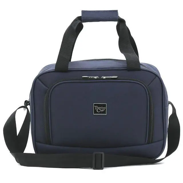 Alt view image 4 of 7 - Travelers Club Midtown Hardside 4-Piece Luggage Travel Set, Navy Blue