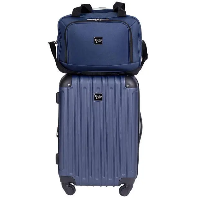 Alt view image 5 of 7 - Travelers Club Midtown Hardside 4-Piece Luggage Travel Set, Navy Blue
