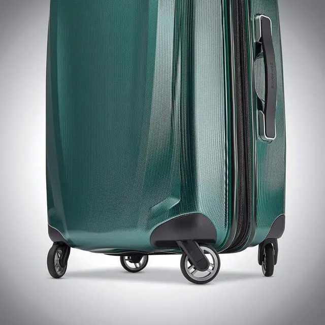 Alt view image 6 of 7 - Samsonite Winfield 3 DLX Hardside Expandable Luggage with Spinners, Checked-Large 28-Inch, Emerald