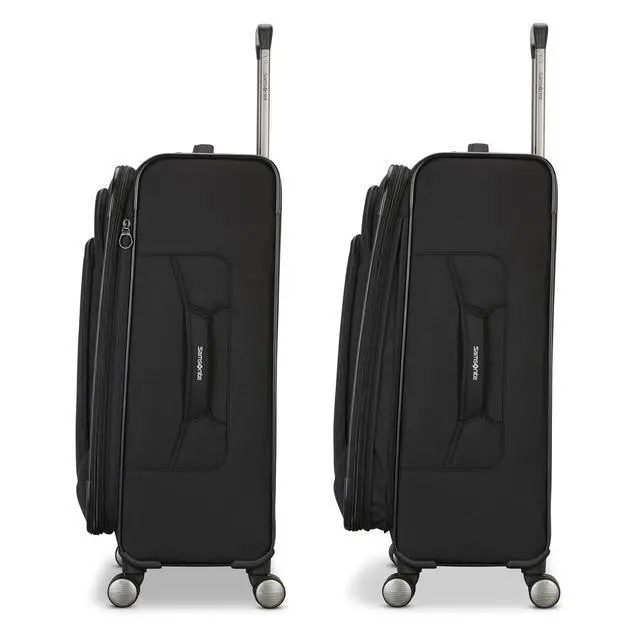 Alt view image 3 of 6 - Samsonite Ascella 4 Large Checked Suitcase - Black