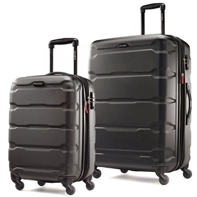 Main image of Samsonite Omni PC Hardside Expandable Luggage with Spinner Wheels, Black, 2-Piece Set (20/28)