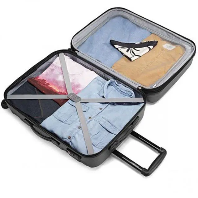 Alt view image 4 of 6 - Samsonite Omni PC Hardside Expandable Luggage with Spinner Wheels, Black, 2-Piece Set (20/28)