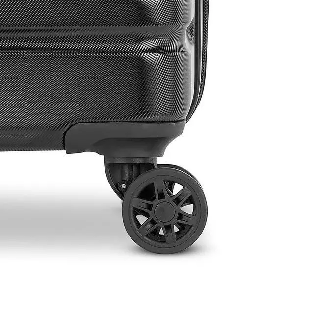 Alt view image 5 of 7 - Samsonite 145796-1027 Evolve SE 3 Piece Spinner Luggage Set, Bass Black Bundle with Deco Gear 10 Piece Luggage Accessory Kit
