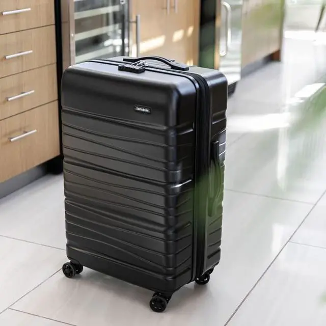 Alt view image 7 of 7 - Samsonite 145796-1027 Evolve SE 3 Piece Spinner Luggage Set, Bass Black Bundle with Deco Gear 10 Piece Luggage Accessory Kit