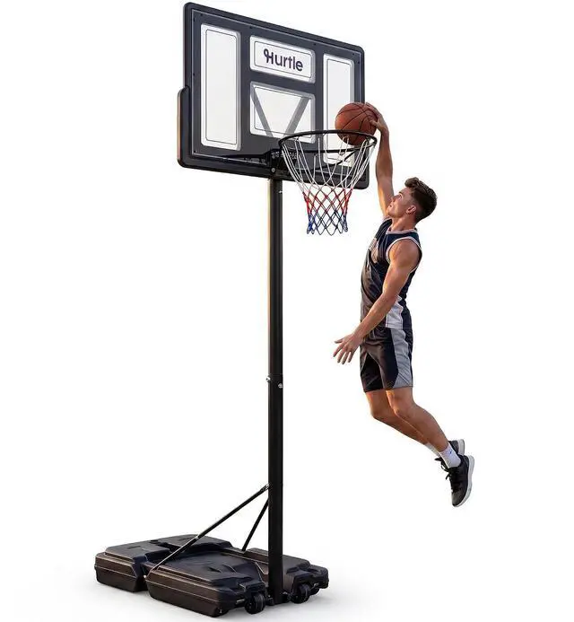 Main image of Kids Basketball Hoop Adjustable Portable Basketball Hoop for Kids Indoor Outdoor Play with Backboard Wheels Driveway Backyard