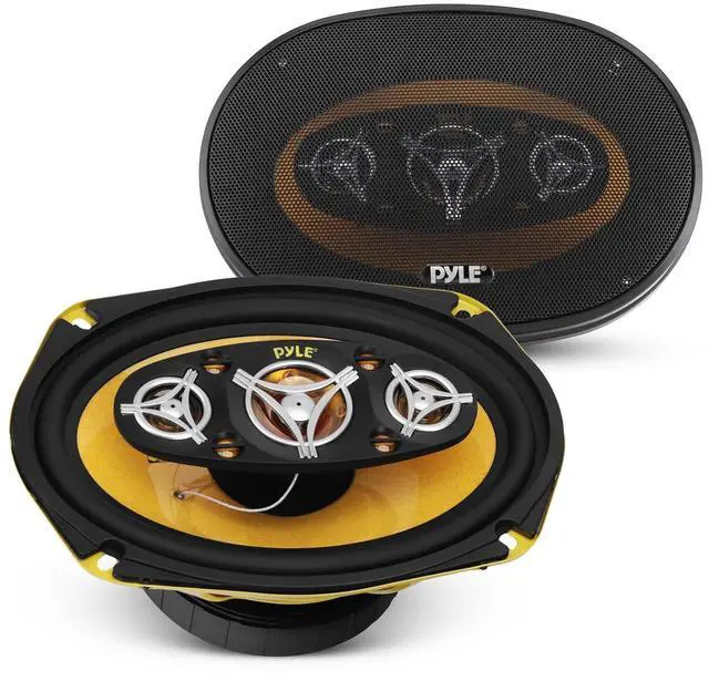 Main image of Pyle Car Eight Way Speaker System - Pro 6 x 9 Inch 500W 4 Ohm Mid Tweeter Component Audio Sound Speakers For Car Stereo w/ 120 Oz Magnet Structure, 3.55 Mount Depth Fits Standard OEM -PLG69.8 (Pair)