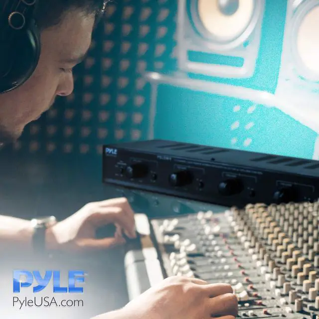 Alt view image 6 of 7 - Pyle 4 Channel Speaker Selector Switch - Multi Zone A B Speaker Distribution Controller Box w/Independent Audio Source Volume Control, Supports Home Theater Stereo Amplifier Receiver System - PSLSW4