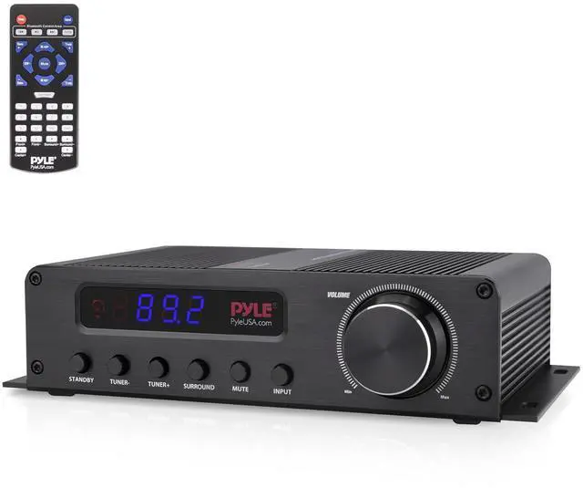Main image of Pyle 100W 5 Channel Audio Amplifier - Wireless Bluetooth Home Theater Power Stereo Receiver with Surround Sound w/HDMI, AUX, FM Antenna, Subwoofer Speaker Input, 12V Adapter - PFA540BT.6