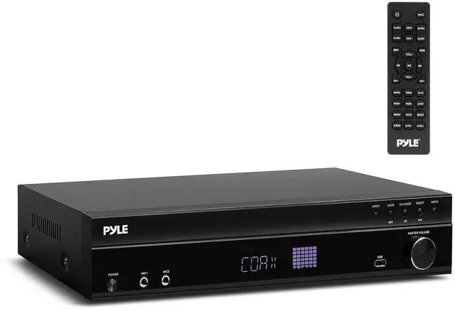 Main image of Pyle 5.2 Channel Bluetooth Home Theater Amplifier, 240 watts Peak Power, Microphone Input with Echo for Karaoke, ARC Hi-Def Input, USB-A Input with MP3 Player, FM Radio - PT875BT