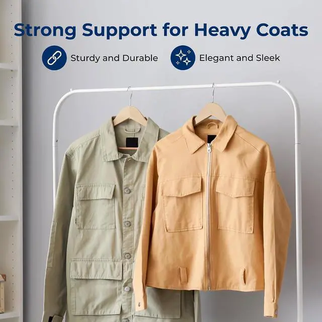 Alt view image 4 of 7 - SereneLife 50-Pack Wooden Coat Hangers Durable Suit Hangers with 360° Swivel Hook & Notches Slim Design for Shirts, Jackets, Dresses, and More (Natural Wood)