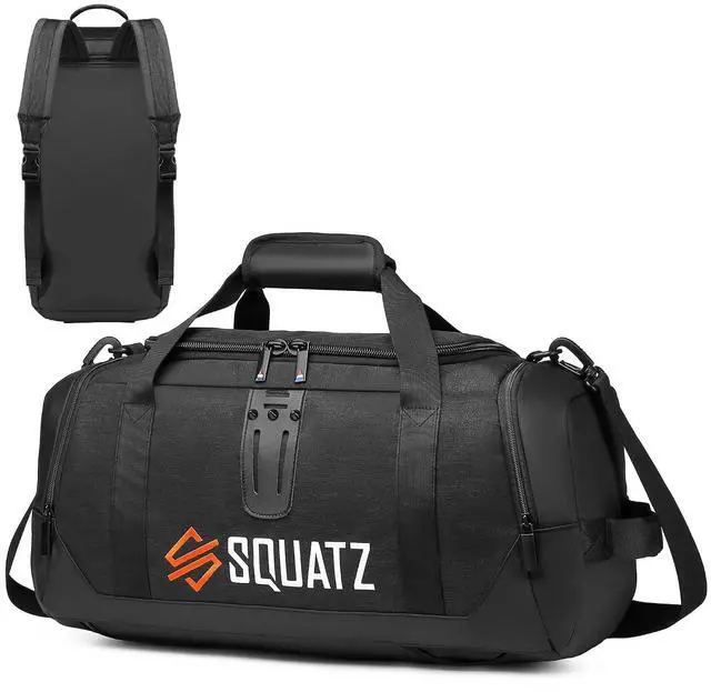 Main image of SQUATZ Gym Bag for Men and Women Sports 50L Duffle Bag Travel Backpack Weekender Overnight Backpack with Spacious Shoes Compartment Adjustable and Removable Shoulder Strap Workout, Multiple Pockets