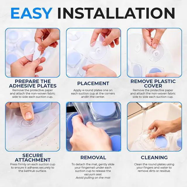 Alt view image 4 of 7 - Portable Spa Bubble Bath Massager - Thermal Spa Waterproof Non-slip Mat with Suction Cup Bottom, Motorized Air Pump & Adjustable Bubble Settings - Remote Control Included - Serenelife PHSPAMT22