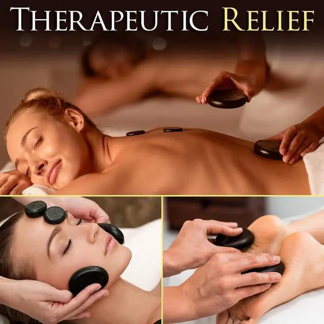 Alt view image 6 of 7 - SereneLife Hot Stone Massage Kit Portable Heated Rock Therapy System with Digital Temperature Controller, Includes 12 Massaging Stones, Quick Setup: All-in-One Portable Kit
