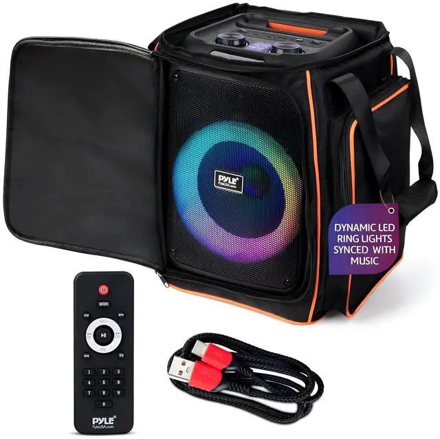 Main image of Pyle Audio Bluetooth Party Speaker - Party Bluetooth with True Wireless Stereo System - Enjoy Powerful Bass and Clear Treble - with Carry Bag - Model PPHP8496BG - 100W