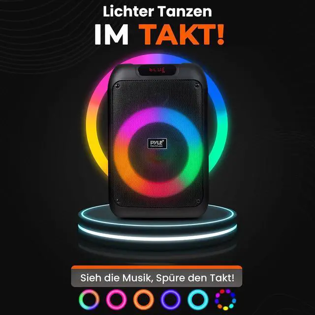 Alt view image 6 of 7 - Pyle Audio Bluetooth Party Speaker - Party Bluetooth with True Wireless Stereo System - Enjoy Powerful Bass and Clear Treble - with Carry Bag - Model PPHP8496BG - 100W