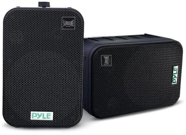 Main image of Dual Waterproof Outdoor -Speaker System - 6.5 Inch Pair of Weatherproof Wall / Ceiling Mounted -Speakers Heavy Duty Universal Mount - Use in the Pool, Patio, Indoor - Pyle PDWR50B (Black)