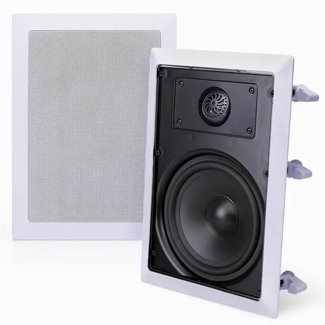 Main image of Pyle 150 Watts 5.25'' In-Wall / In-Ceiling Stereo Speakers - 2-Way Flush Mount Stereo Sound Speakers | 5-1/4'' Midbass Speaker - White (Pair)