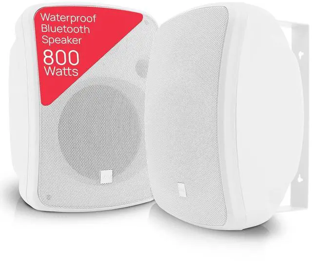 Main image of Pyle Home PDWR64BTW 6.5" Indoor/Outdoor 800-Watt Bluetooth Speaker System (White)