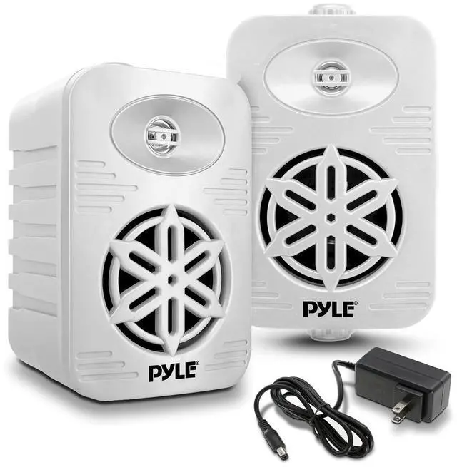 Main image of PyleUsa Bluetooth Indoor Outdoor Speakers Pair - 500 Watt Dual Waterproof 5.25 2-Way Full Range Speaker System w/ 1/2 High Compliance Polymer Tweeter - Home, Boat,Deck, Patio, Poolside - PDWRBT56WT