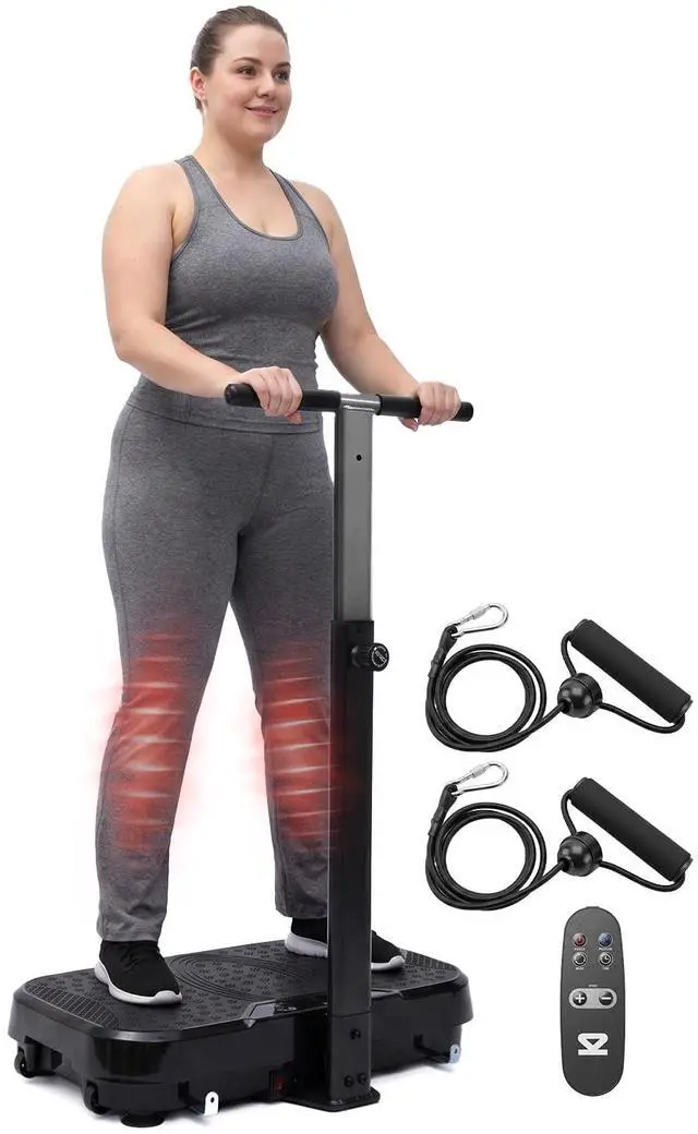 Main image of SQUATZ Vibration Plate Exercise Machine with Handlebar, Vibration Plate with Handles, 1-99 Speed Levels, 10 Preset Programs, Low-Impact Home Fitness Platform with Remote, Portable Design