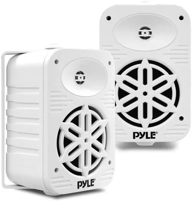 Main image of PyleUsa Indoor Outdoor Speakers Pair-500 Watt Dual Waterproof 5.25 2-Way Full Range Speaker System w/ 1/2High Compliance Polymer Tweeter - in-Home, Boat, Marine,Deck,Patio,Poolside (White) PDWR55WT