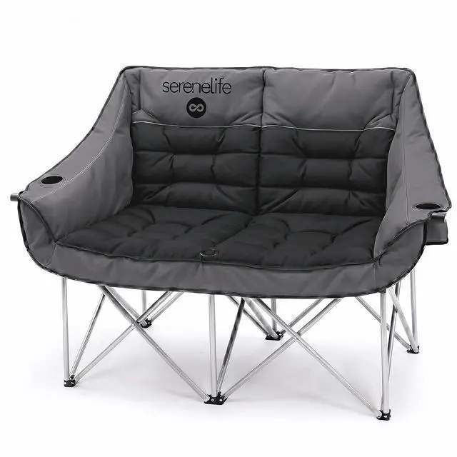 Main image of Camping Loveseat for Couples, Friends & Families, Double Camping Chair, Foldable Two Person Camping Chair for Campfire Nights, Tailgating Fun, Beach Escapes, RV Road Trips & Cozy Backyard Comfort