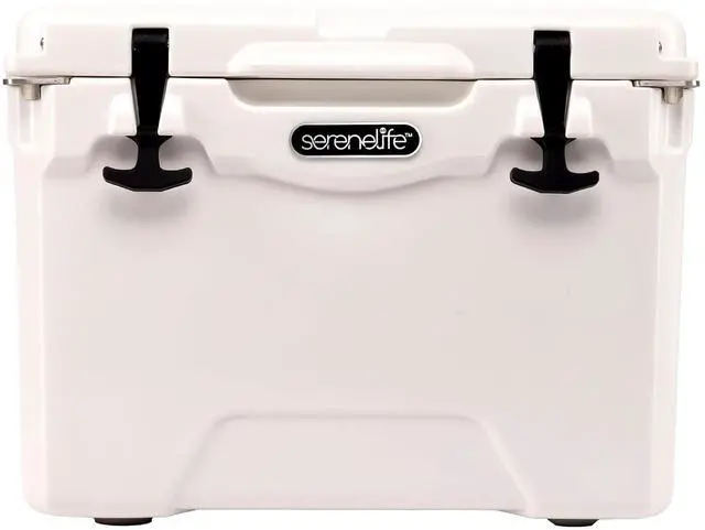Main image of SereneLife Ultra-Tough 25 Quart Rotomolded Cooler Box, Holds Upto 36 Cans, Keeps Ice Up to 5 Days, Heavy-Duty Insulated Portable Ice Chest Box, Ideal for Travel, Camping, Beach, and Outdoor Adventures