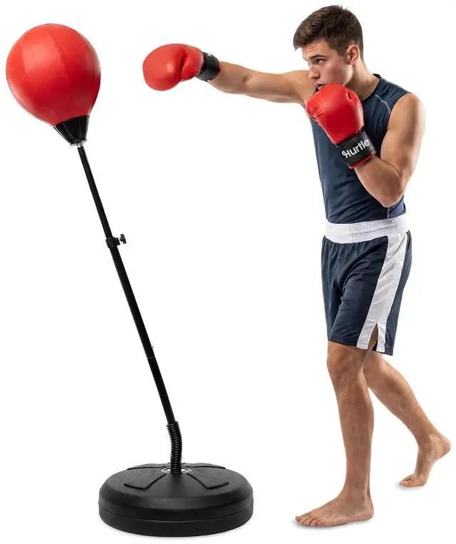 Main image of Punching Bag with Stand for Adults and Teens, Adjustable Boxing Bag with Permium Gloves, Freestanding Reflex Bag Training Equipment for Home Workout Fitness and Stress Relief