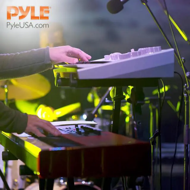Alt view image 7 of 7 - PYLE Heavy-Duty Multi-Functional Music Stand - Z Style & Portable, 2nd Tier, Height & with Adjustment, Digital Keyboard Stand, Rack Case w/Ergonomic Design, for Home Studio etc. - Pyle PKST2TZ , black