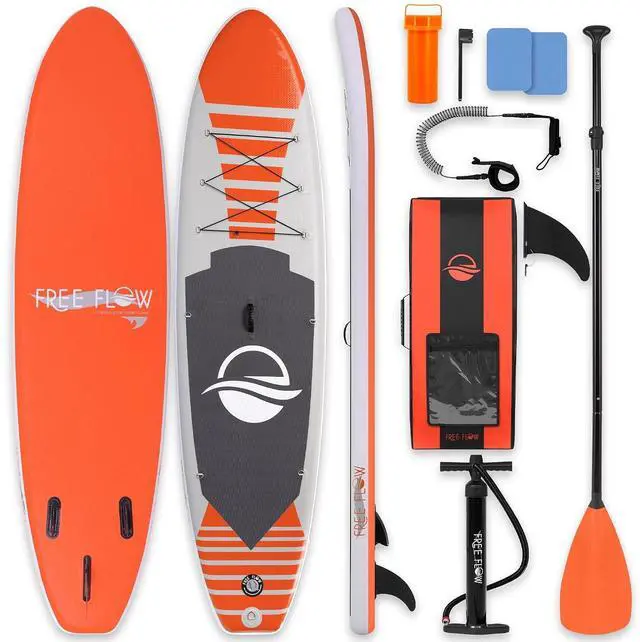Main image of SereneLife 106 Inflatable Stand Up Paddle Board with Premium SUP Accessories - 32 Wide Stable Design with Non-Slip EVA Deck Pad, for Youth and Adults, 350 lbs. Capacity