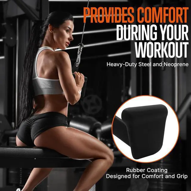 Alt view image 5 of 7 - SQUATZ LAT Pulldown Attachments | Cable Attachments for Gym with Mag Grip Handles for Back and Tricep Strength Training | Home Gym Accessories with Rubber Coated Handles