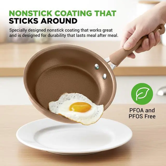 Alt view image 3 of 7 - NutriChef 20-Piece Pots and Pans Set Non Stick Induction Cookware Set, PFAS-Free Nonstick Cookware for All Cooktops, Includes Bakeware & Kitchen Utensils