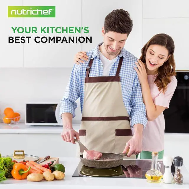 Alt view image 7 of 7 - NutriChef 22Piece NonStick Ceramic Pots and Pans Set For All Cooktops Including Induction PTFE & PFAS Free, Includes Bakeware & Utensils