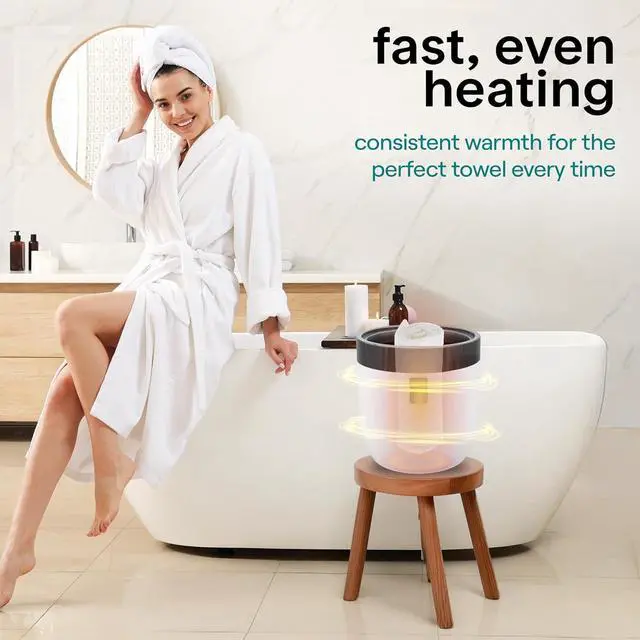 Alt view image 4 of 7 - Serenelife Counter Towel Warmer, Luxury Towel Warmer Bucket, Towel Warmer for Bathroom, Auto Shut Off, Fits Oversized Towels, Bathrobes, Blankets, PJ's and More